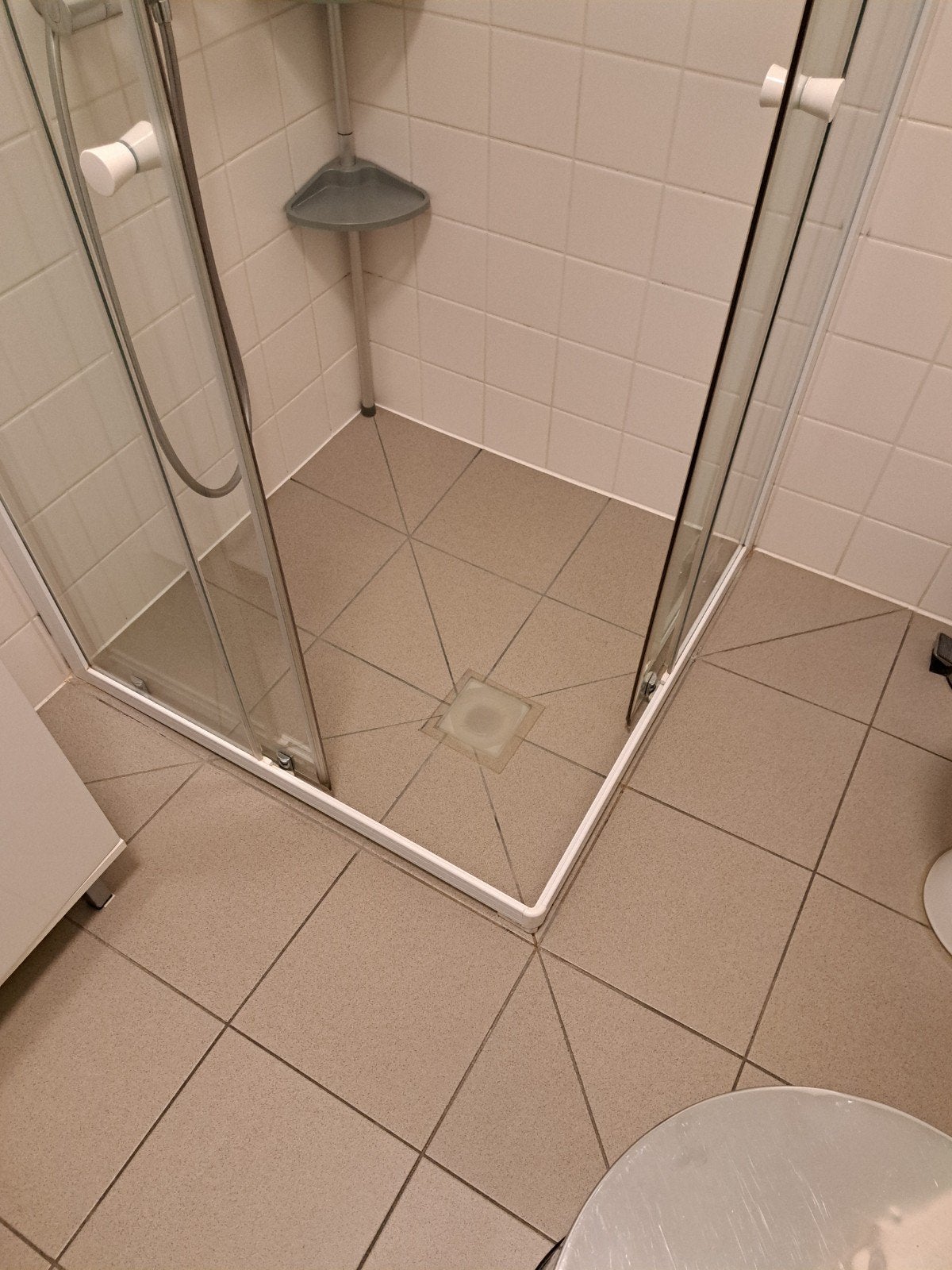 mooie hoek douche cabine 90x90, Maison & Meubles, Salle de bain | Salle de bain complète, Enlèvement, Comme neuf