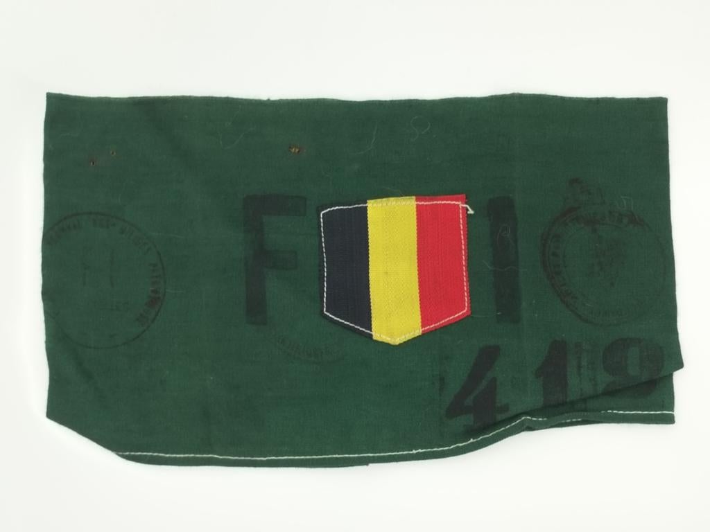 Armband verzet onafhankelijkheidsfront, Verzamelen, Militaria | Tweede Wereldoorlog, Ophalen of Verzenden