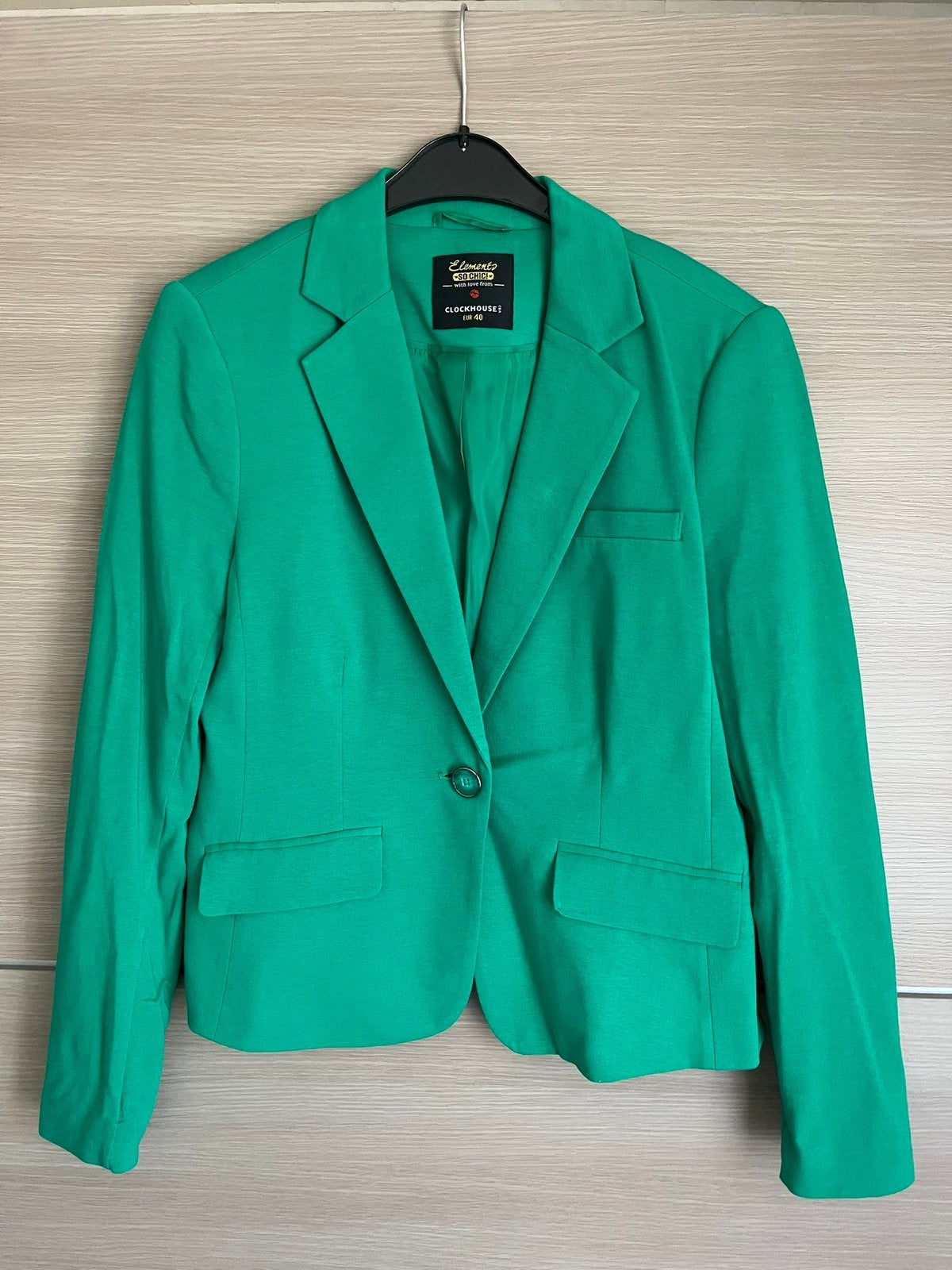Groene blazer Clockhouse - maat 40, Enlèvement ou Envoi, Comme neuf, Taille 38/40 (M), Vert