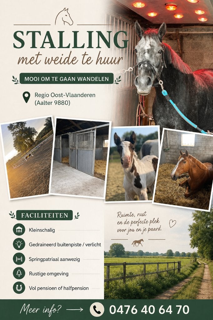 Stalling met weide te huur, Weidegang