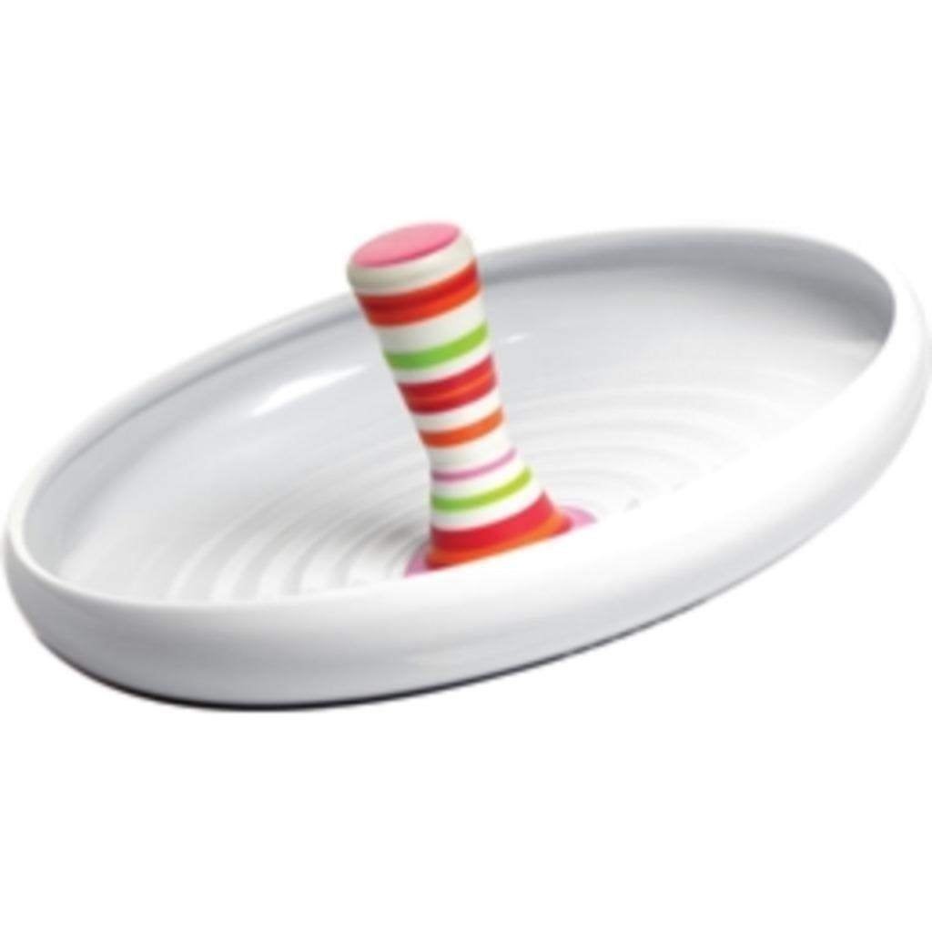 Alessi Pirouette porselein schaal, Huis en Inrichting, Porselein of Keramiek, Schaal, Rond, Nieuw