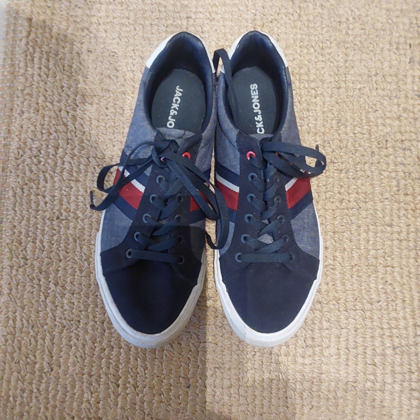 mooie herenschoenen jack&Jones maat 44,1 maal gedragen, Enlèvement ou Envoi