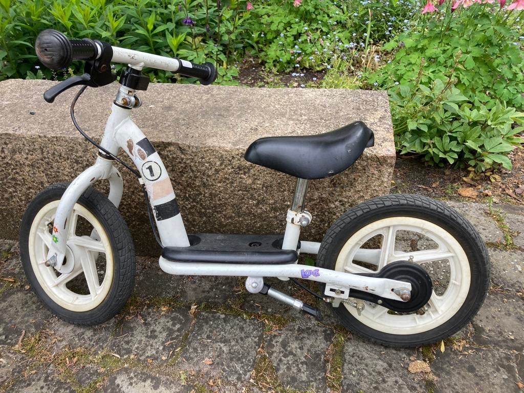 Wit loopfietsje, Ophalen, Gebruikt, Loopfiets