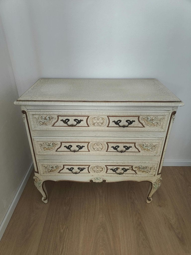 Klassiek dressoir / ladekast met 3 laden, Ophalen, Gebruikt