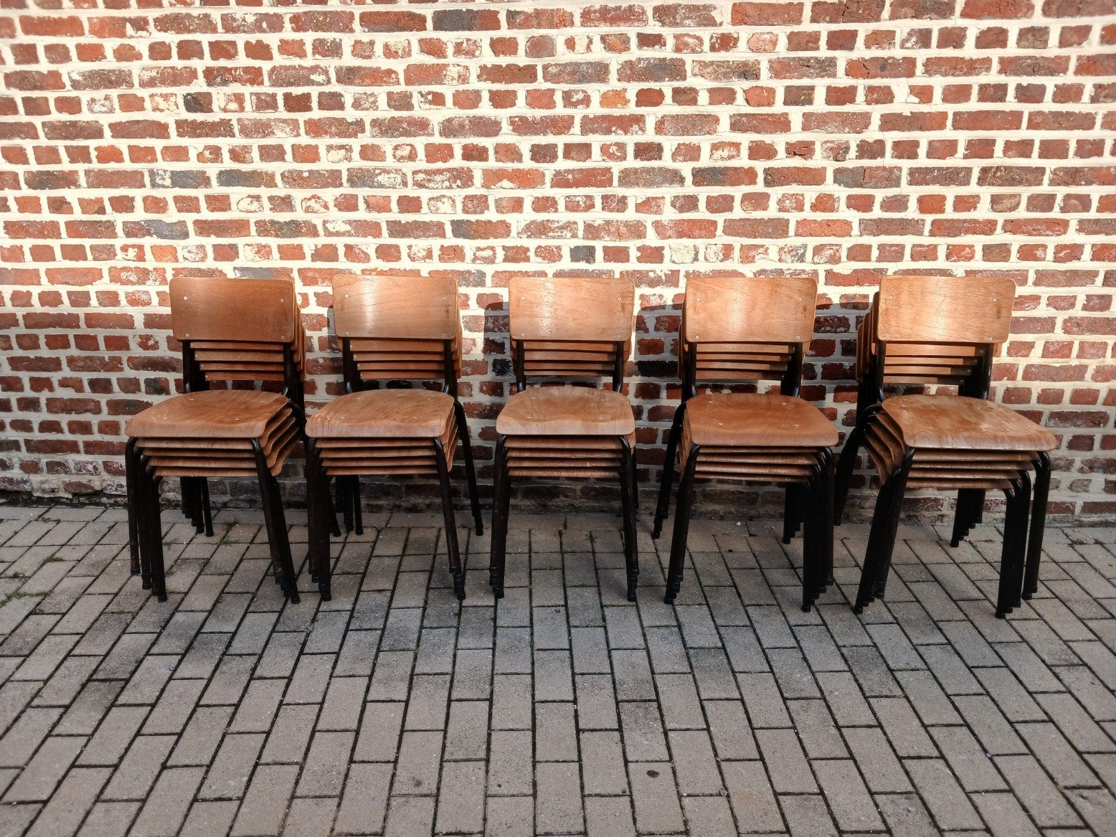 20 schoolstoelen, Verzenden, Metaal