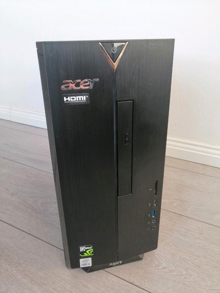 Gaming mini ITX PC Acer TC-895 GTX1650 I5 8GB SSD 256Gb 1TB, Informatique & Logiciels, Ordinateurs de bureau, Comme neuf, 2 à 3 Ghz