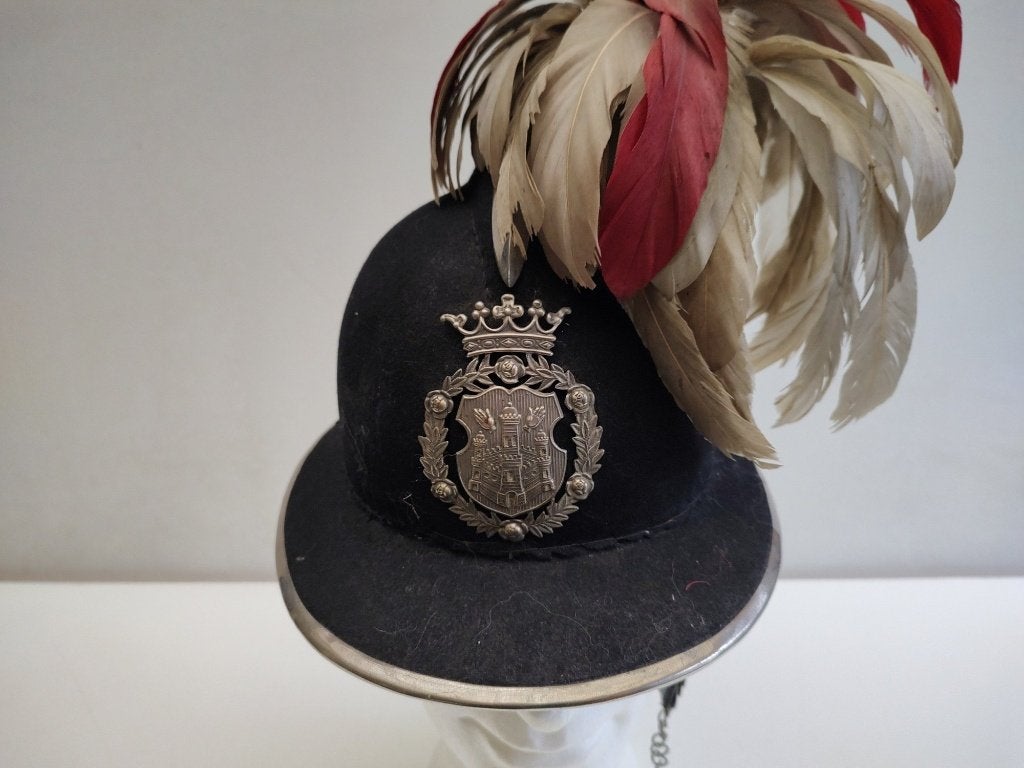 Helm Stad-trommelaar Stad Antwerpen " Fonson", Verzamelen, Militaria | Algemeen, Verzenden