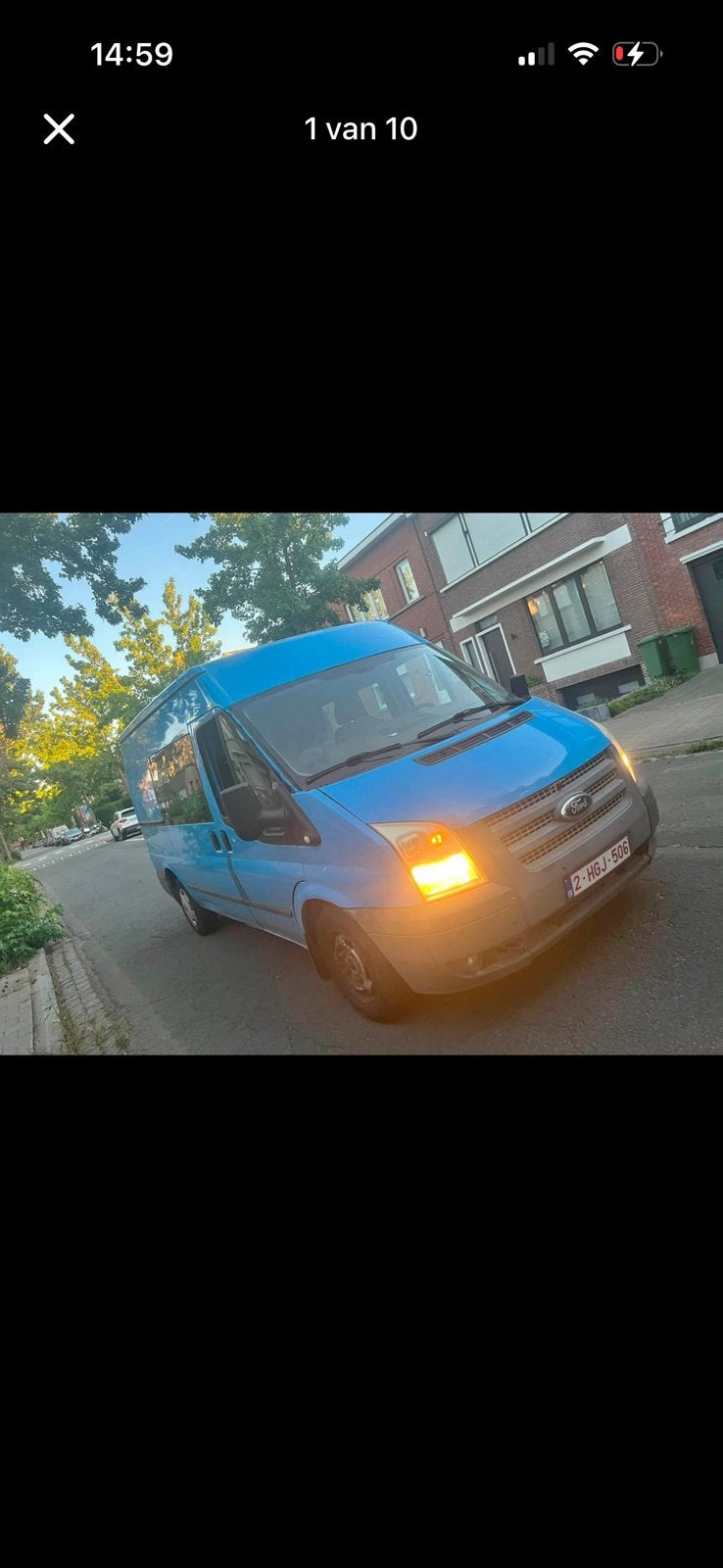 Ford transit 6 plaats, Auto's, Bestelwagens en Lichte vracht, Euro 5, Particulier, Ford, Te koop