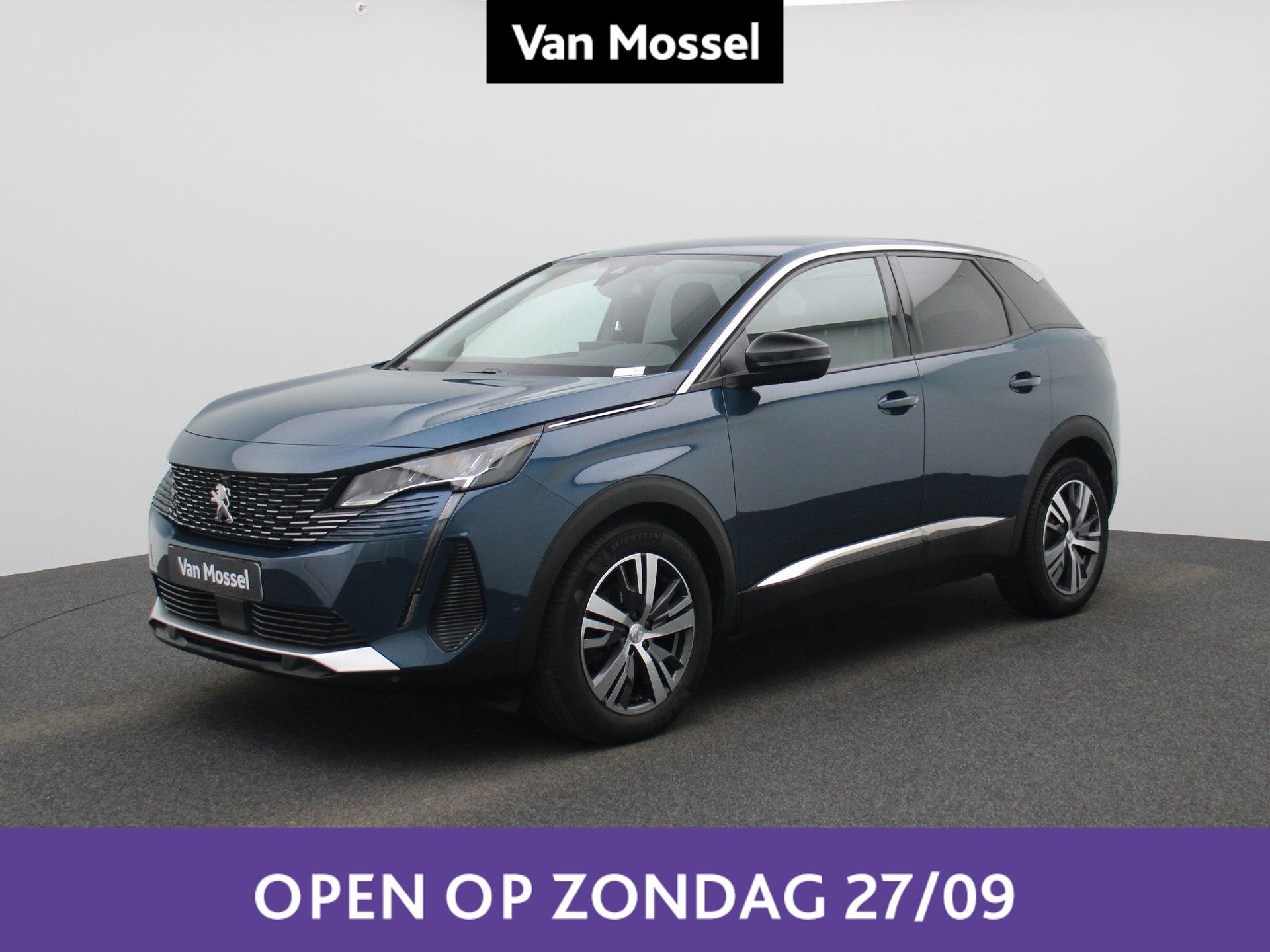 Peugeot 3008 Hybrid 225 e-Auto8 Allure Pack, Stof, Zwart, 4 cilinders, Plug-in hybride