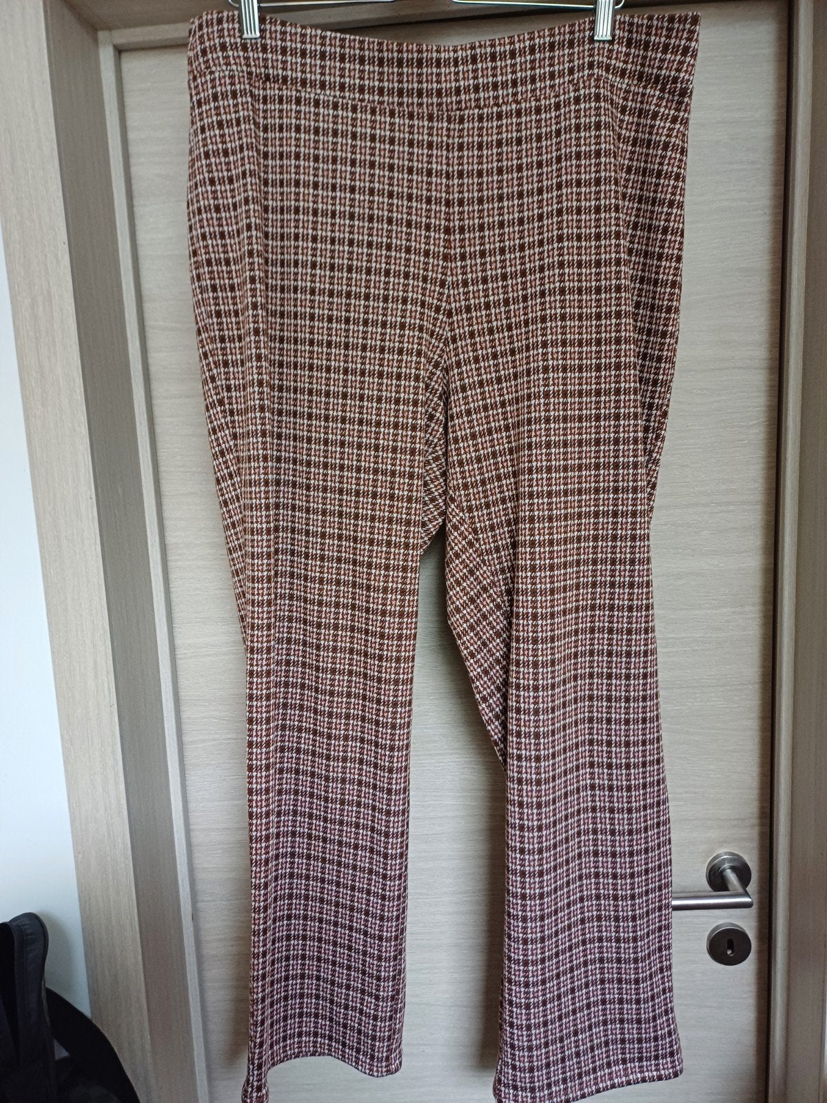 Pantalon d'hiver Bel&Bo rouille/blanc/rose Taille 50, Enlèvement ou Envoi, Comme neuf, Brun, Pantalon ou Jeans