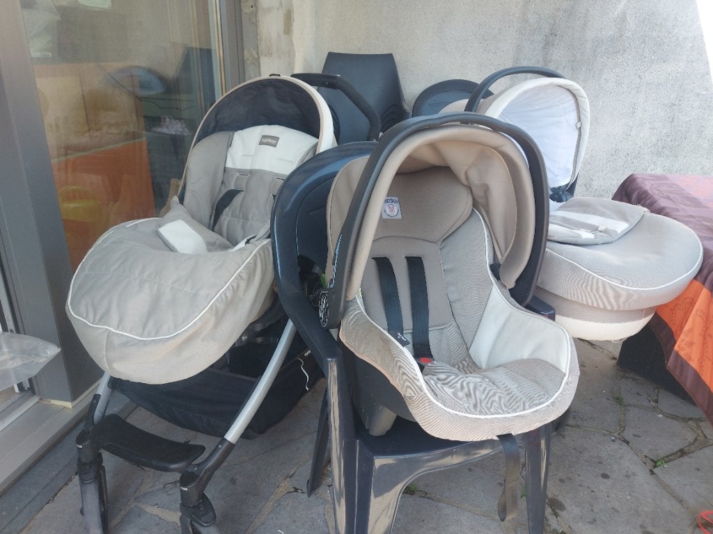 Poussette Trio Peg Pérego, Enfants & Bébés, Autres marques, Avec nacelle, Enlèvement, Utilisé