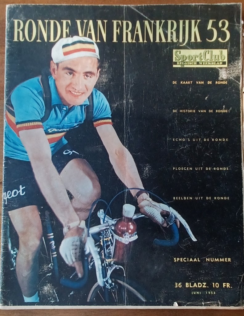 Ronde Van Frankrijk 1953// Sportclub // met 7 bladposters //, Verzamelen, Ophalen of Verzenden, Tijdschrift
