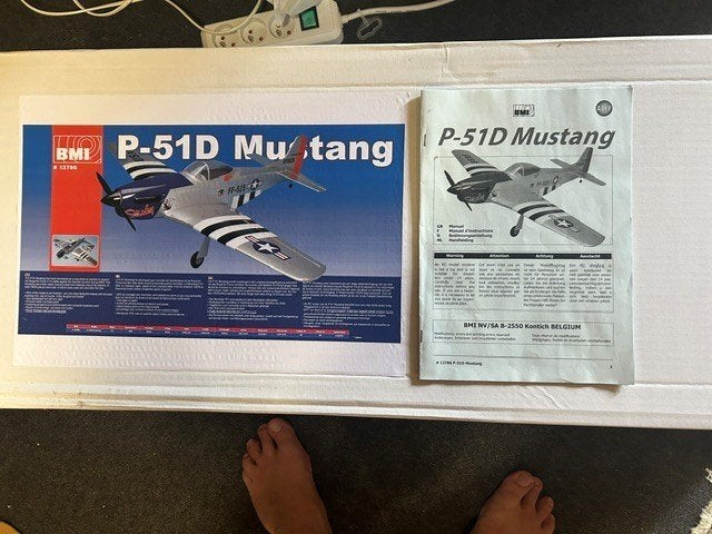 RC plain P51 mustang, Hobby en Vrije tijd, Modelbouw | Radiografisch | Vliegtuigen, Nieuw, Elektro, RTF (Ready to Fly), Ophalen