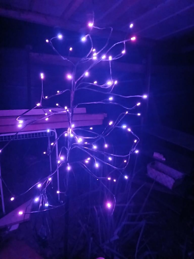 Arbres lumineux  un blanc et un couleurs, Musique & Instruments, Lumières & Lasers, Utilisé, Autres types, Couleur