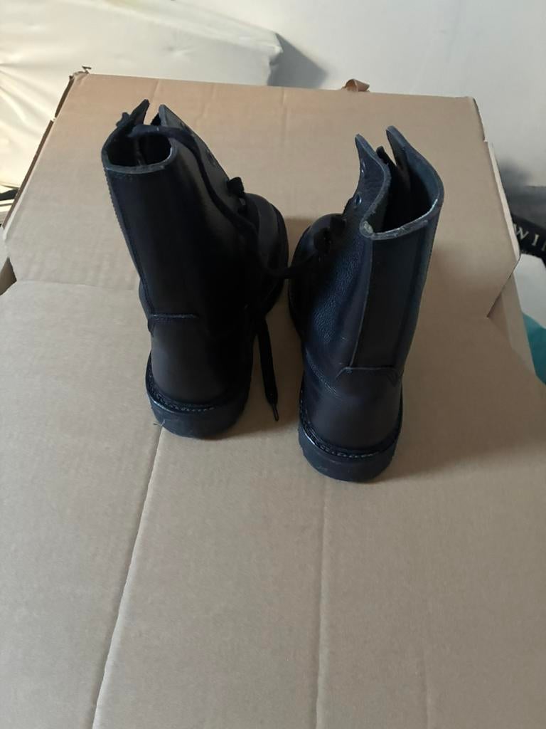 lederen bottines, Enlèvement, Comme neuf, Noir