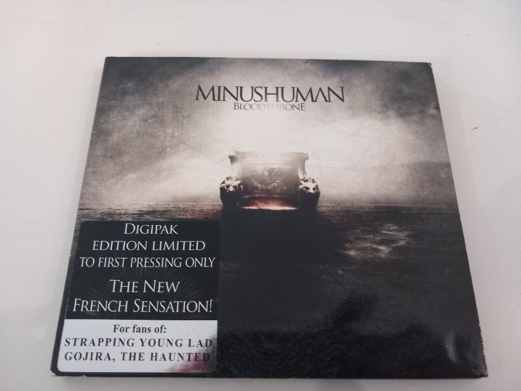 CD Minushuman Bloodthrone Thrash Death Metal Hard Rock, Cd's en Dvd's, Ophalen of Verzenden, Zo goed als nieuw