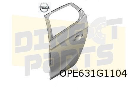 Opel Corsa F (9/19-) Achterportier Rechts (te spuiten) Origi, Neuf, -, Opel, Porte