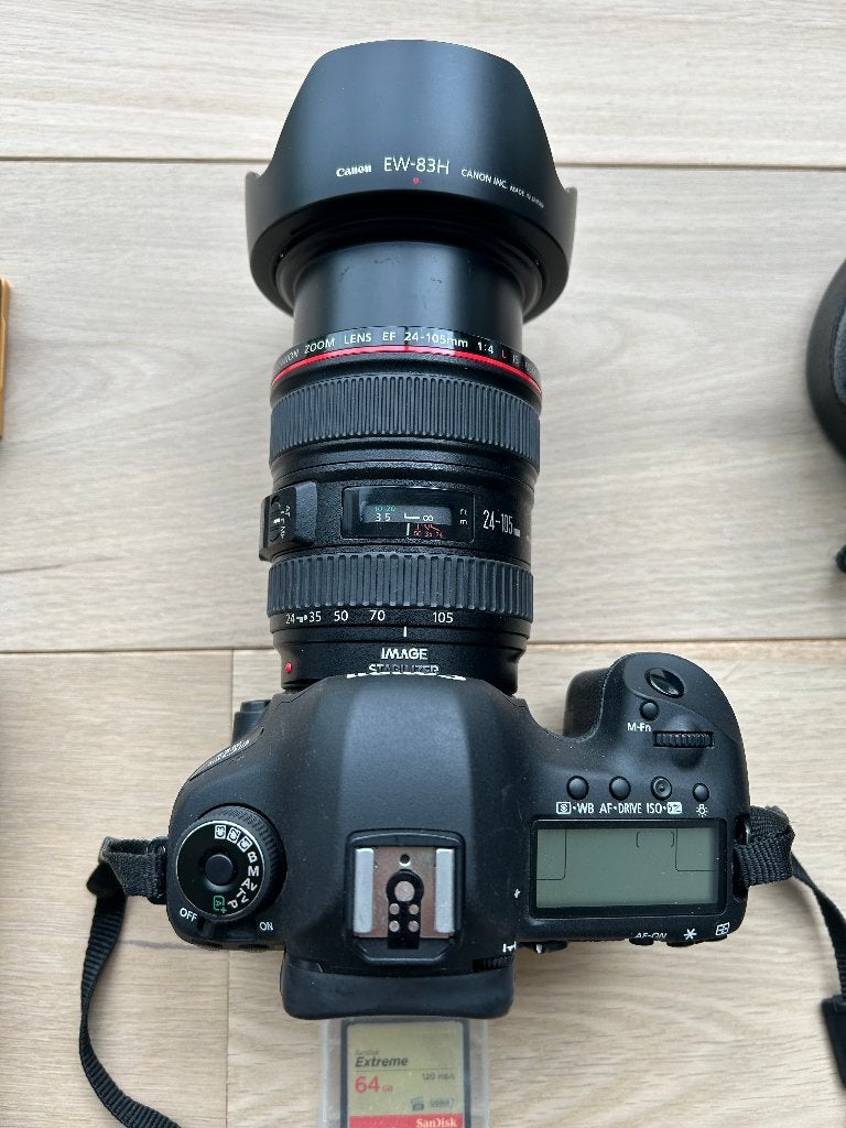 Canon EOS 5D Mark III + lenzen + accessoires, Ophalen, Spiegelreflex, Canon, Oplader