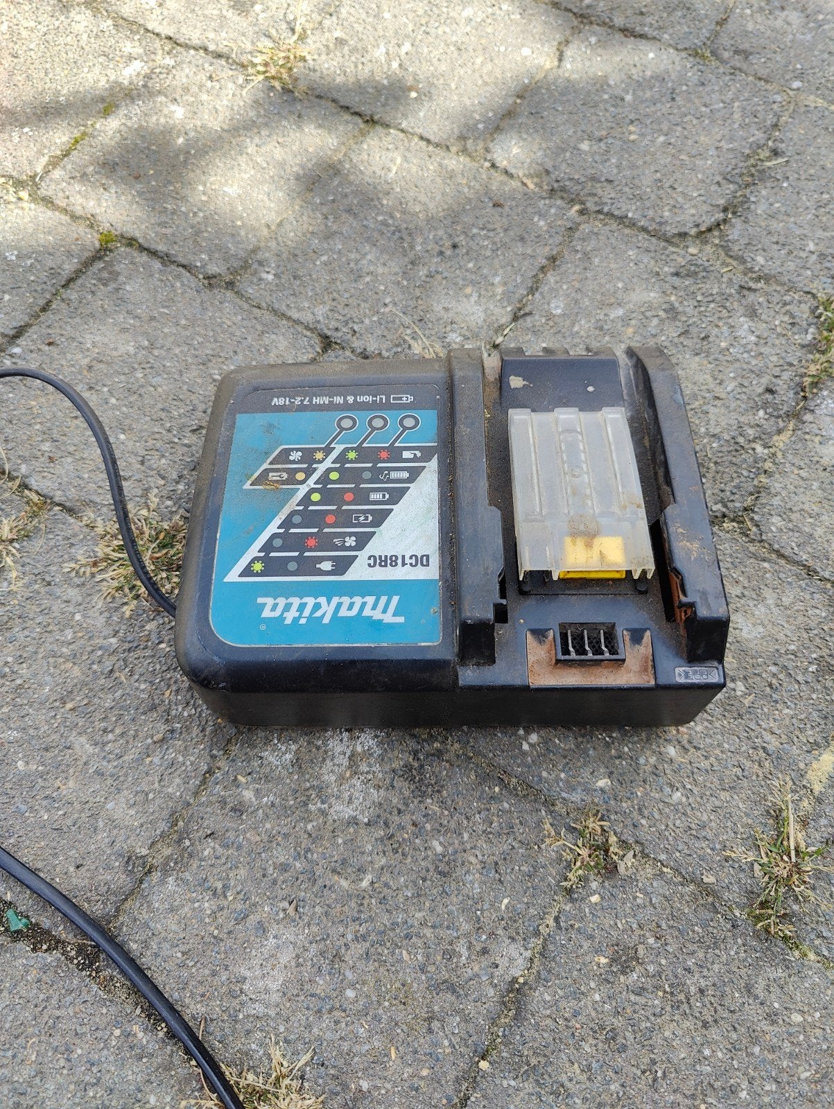 Makita oplader, Ophalen, Gebruikt