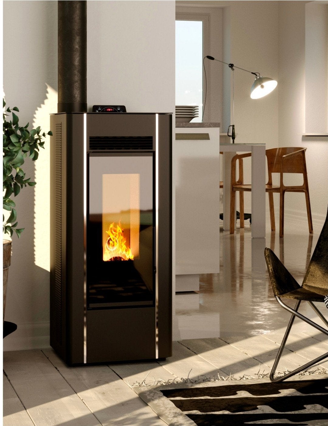 Nieuwe Pelletkachel Mila 14kw.Gratis levering 5jaar garantie, Ophalen of Verzenden