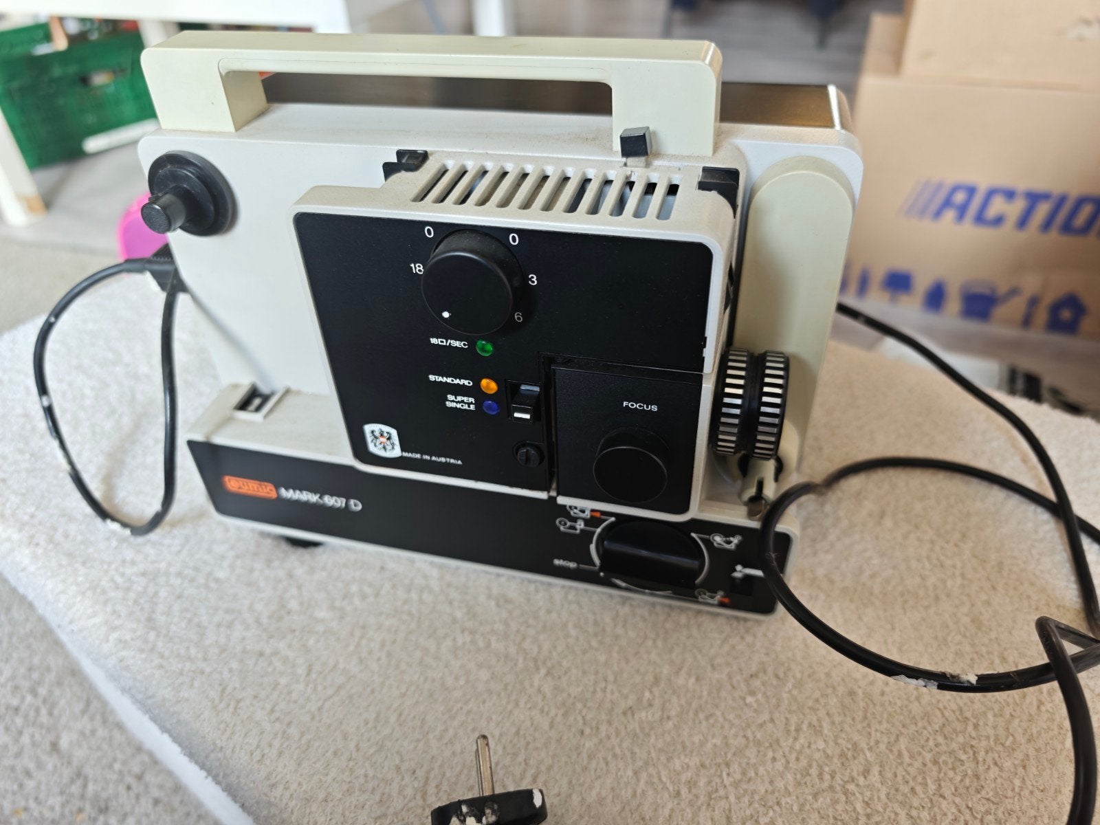eumig mark 607 d, Enlèvement