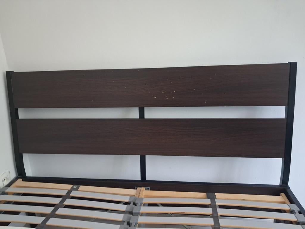 Verkoop bed, Ophalen, Bruin, Tweepersoons, 140 cm