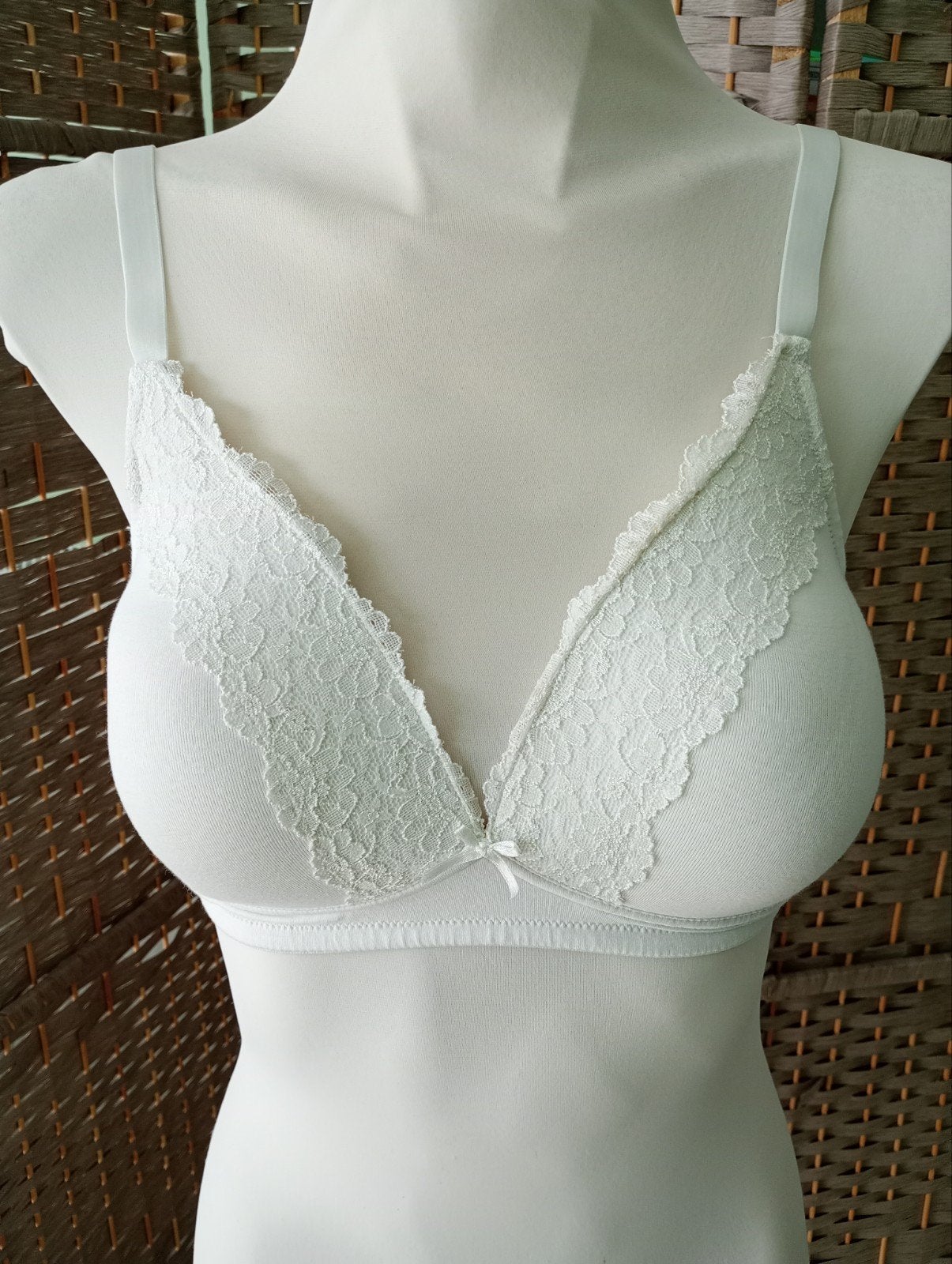 Soutien-gorge Blanc en Coton sans Armatures C&A – Taille 100, Enlèvement ou Envoi, Blanc, Soutien-gorge