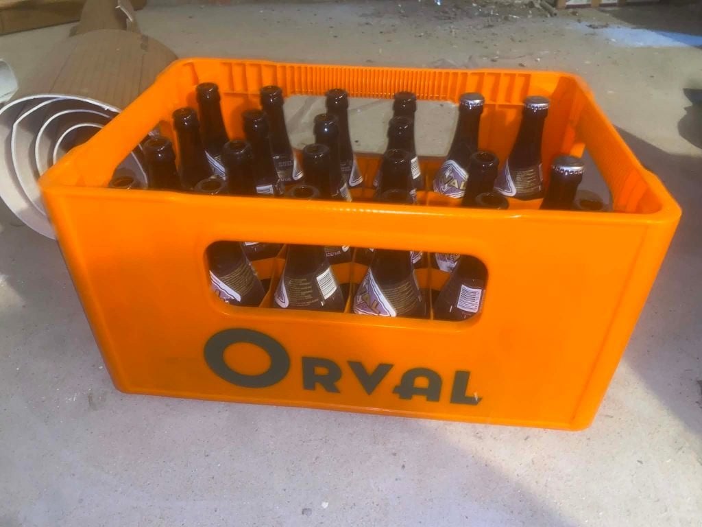 Bac Orval + 3 flessen uit 2016, Verzamelen, Ophalen, Gebruikt, Flesje(s), Overige merken