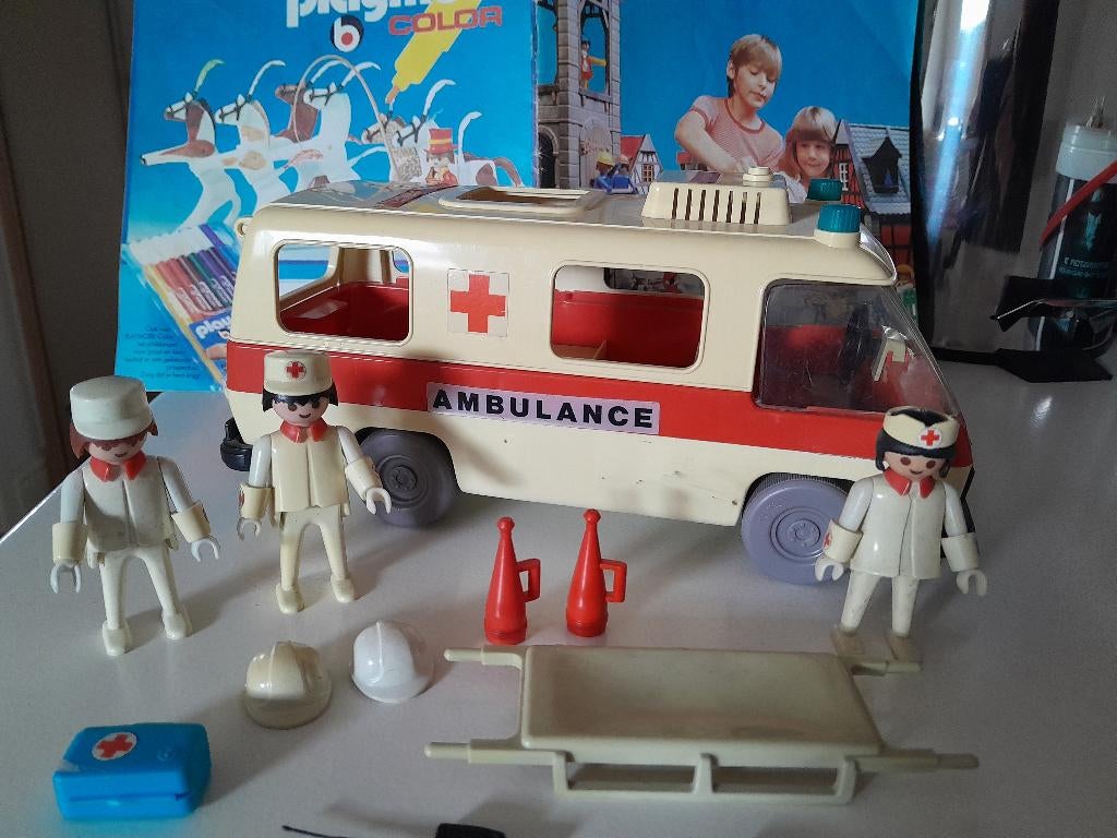 playmobil vintage ziekenwagen, Ophalen of Verzenden, Gebruikt, Complete set
