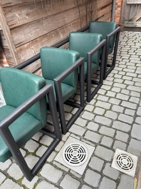 Lederen art deco stoelen, Ophalen, Overige kleuren, Art deco, Nieuw