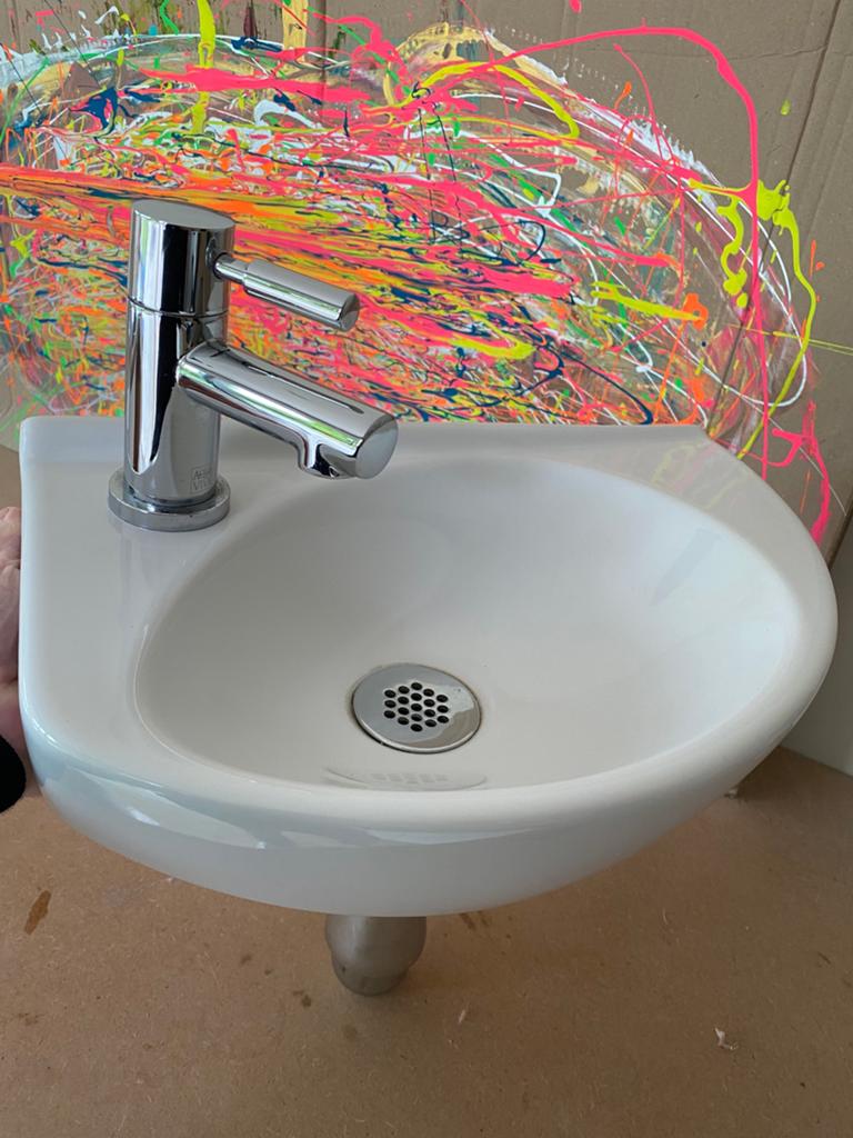 Lave-mains Villeroy et Boch, Bricolage & Construction, Sanitaire, Enlèvement, Comme neuf, Robinet