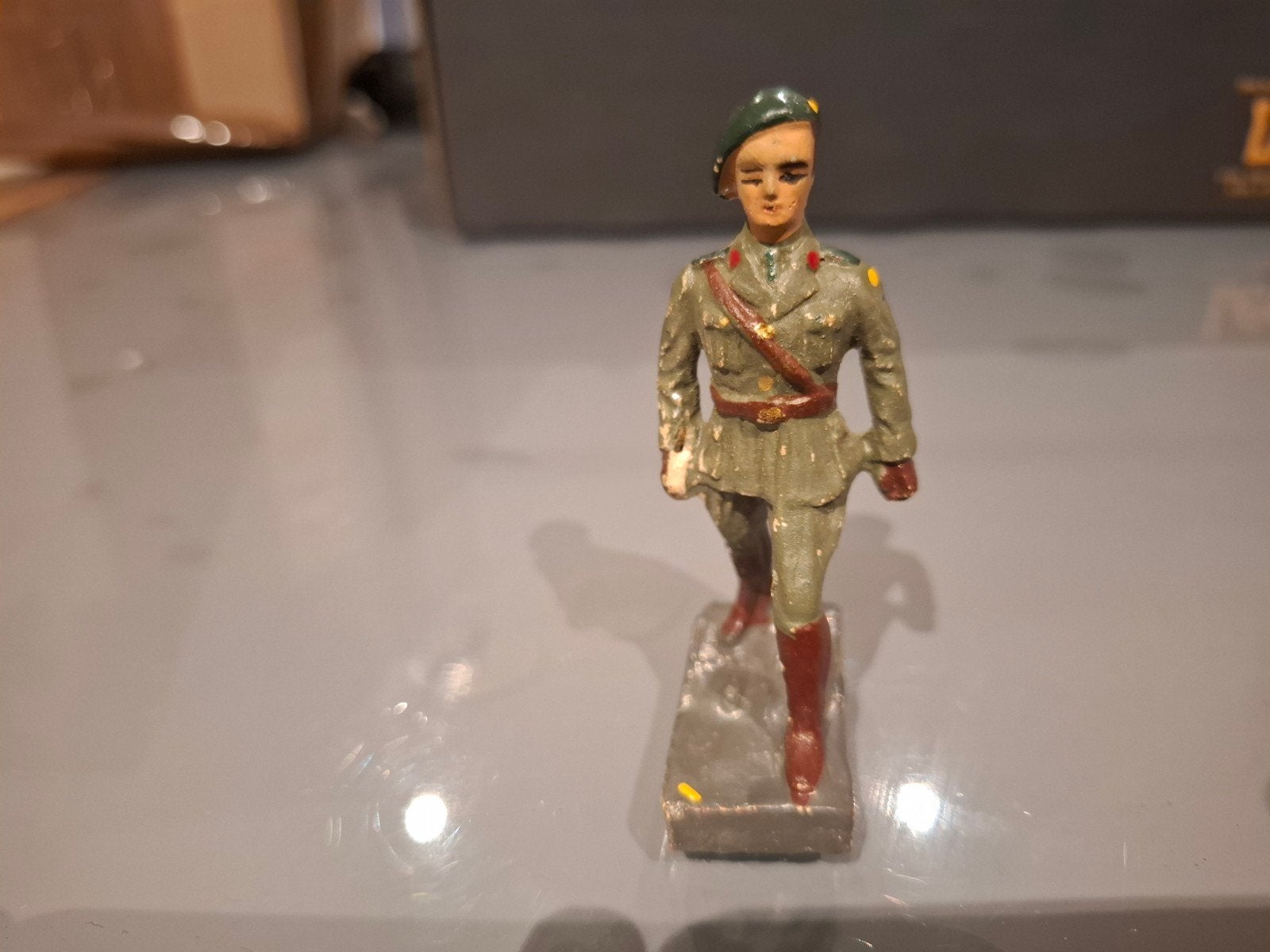 ancienne figurine chasseurs ardennais, Enlèvement ou Envoi