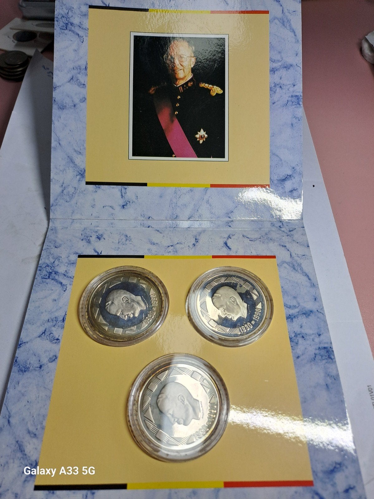 Belgique-Boudouin l- Lot de 3 pièces de 500 francs 1990, Enlèvement ou Envoi, Belgique, Série, Argent