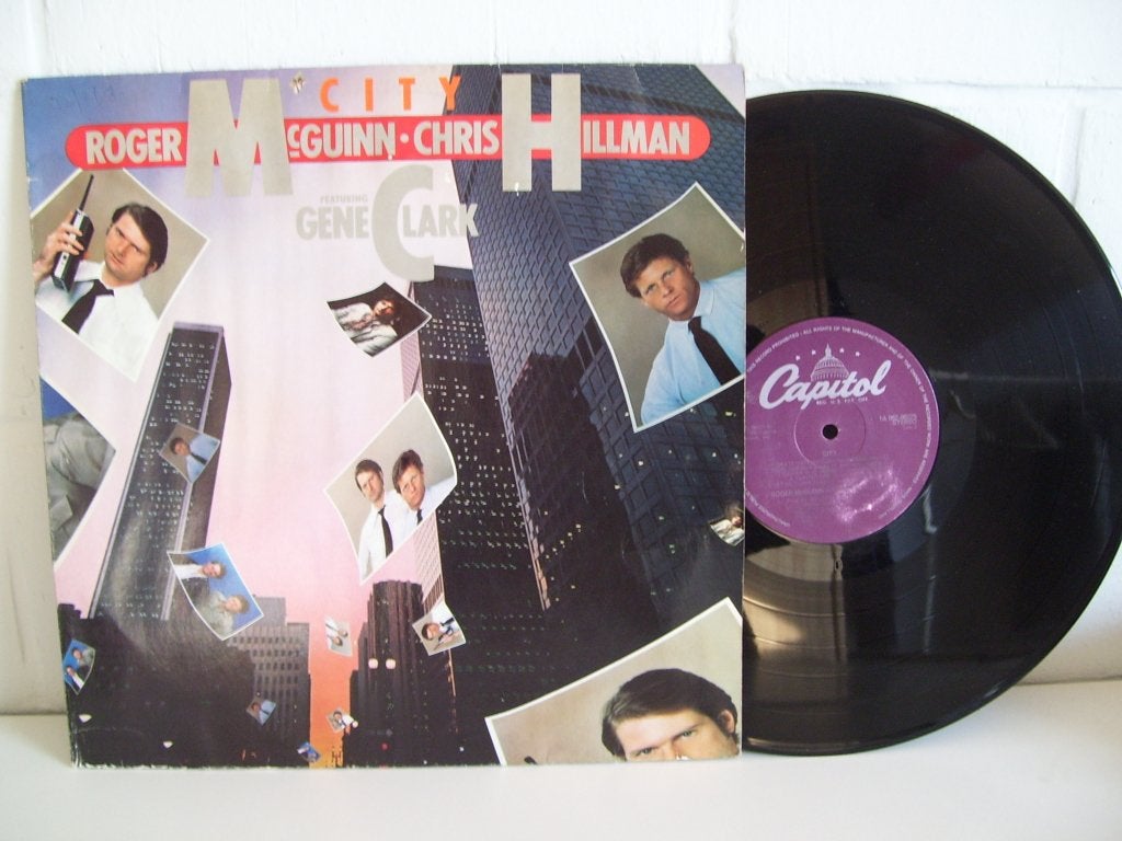 ROGER MCGUINN & CHRIS HILLMAN featuring GENE CLARK  city, LP, Gebruikt, Originele persing, Ophalen of Verzenden
