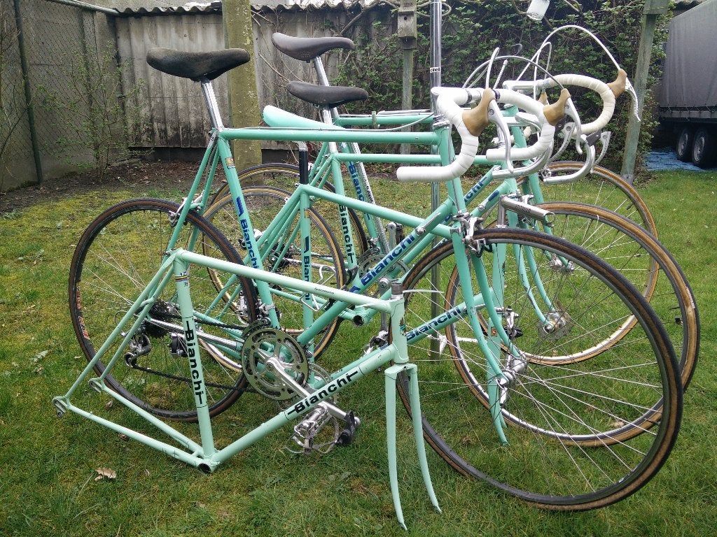 vintage racefiets collectie aangeboden, Fietsen en Brommers, Fietsen | Oldtimers, Ophalen