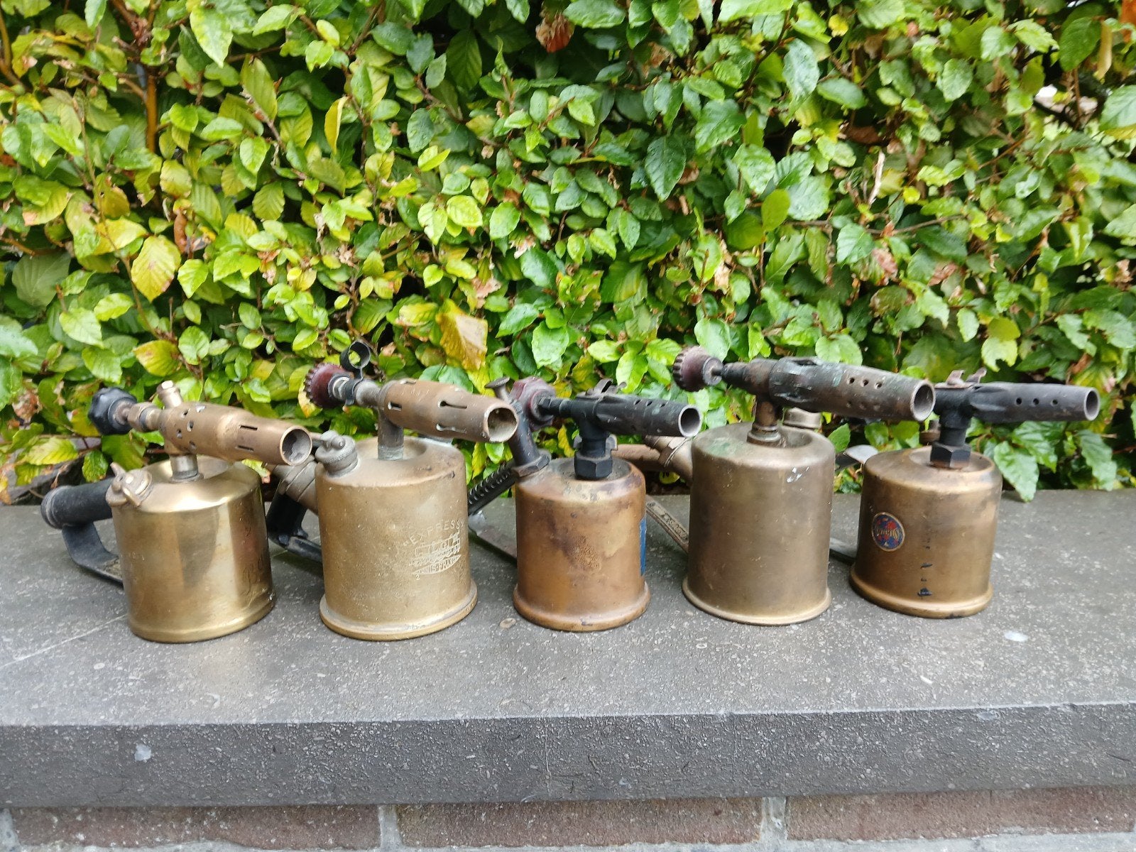 5 lampes à souder anciennes en cuivre, Enlèvement ou Envoi, Cuivre