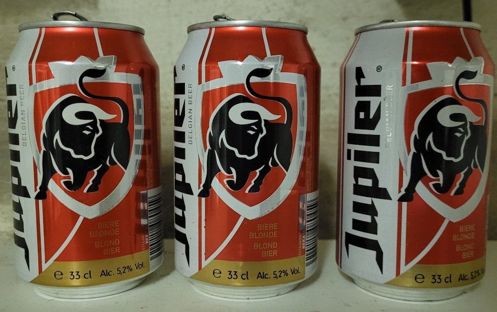 Lot de 3 canettes Jupiler Collector 2015, Verzamelen, Ophalen of Verzenden, Jupiler