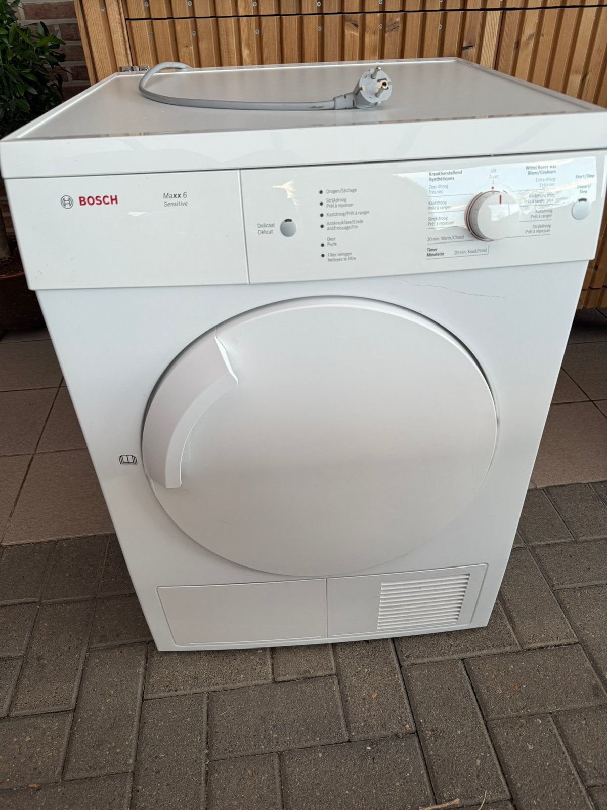 Droogkast bosch 6kg luchtafvoerdroger, Ophalen, 6 tot 8 kg, Gebruikt, Luchtafvoer
