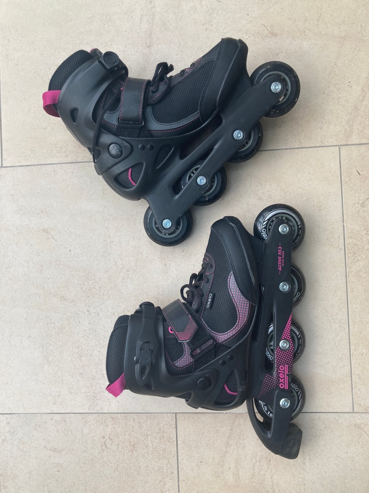 Rolschaatsen maat 39 mét bescherming, Sport en Fitness, Dames, Inline skates 4 wielen, Ophalen, Overige merken