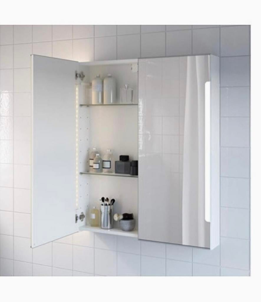 Armoire de toilette avec luminaires led, Enlèvement, Comme neuf