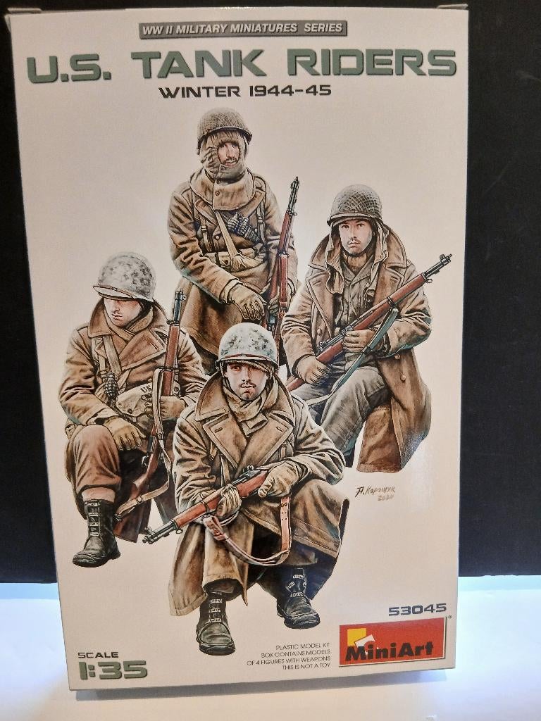 Miniart (53045): U.S. Tank Riders au 1:35, Enlèvement ou Envoi, Neuf, 1:35 à 1:50, Personnage ou Figurines