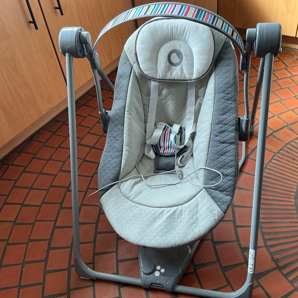 elektrische babyschommel / wipstoel – USB – grijs, Ophalen, Gebruikt, Overige typen