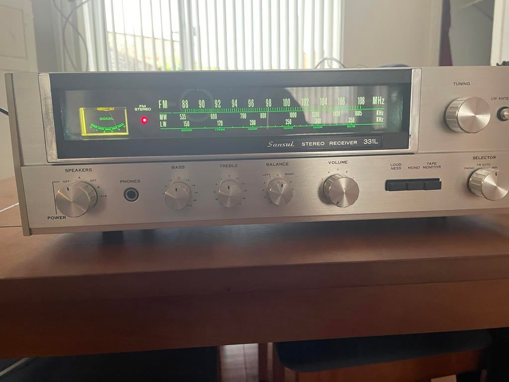 Sansui 331 receiver, Autres marques, Moins de 60 watts, Enlèvement ou Envoi, Stéréo