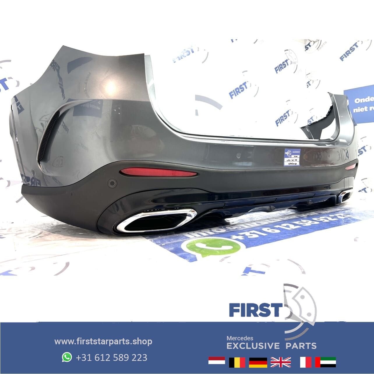 W254 GLC AMG ACHTERBUMPER COMPLEET + DIFFUSER ORIGINEEL Merc, Utilisé, -, Avant, -