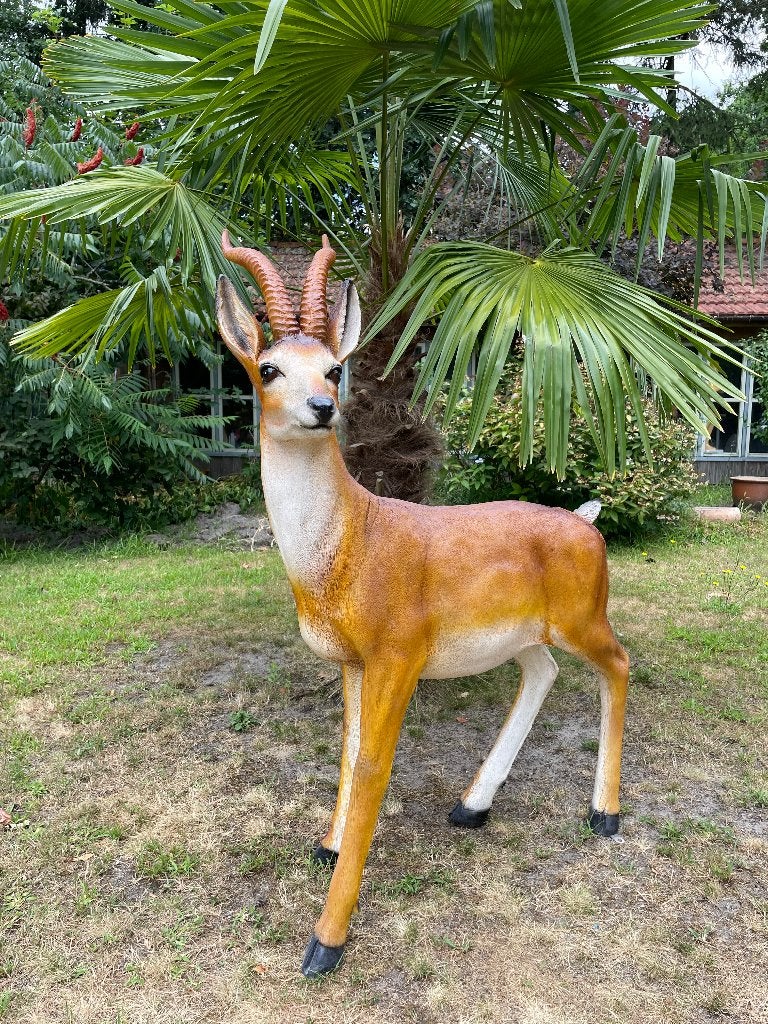 Statue antilope de jardin, jardin, zoo, 130 cm, Enlèvement, Neuf, Synthétique, Animal
