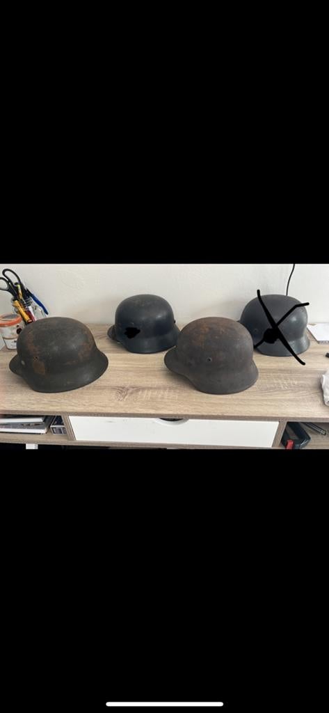 Duitse helmen wo2 orgineel, Ophalen of Verzenden, Landmacht, Helm of Baret