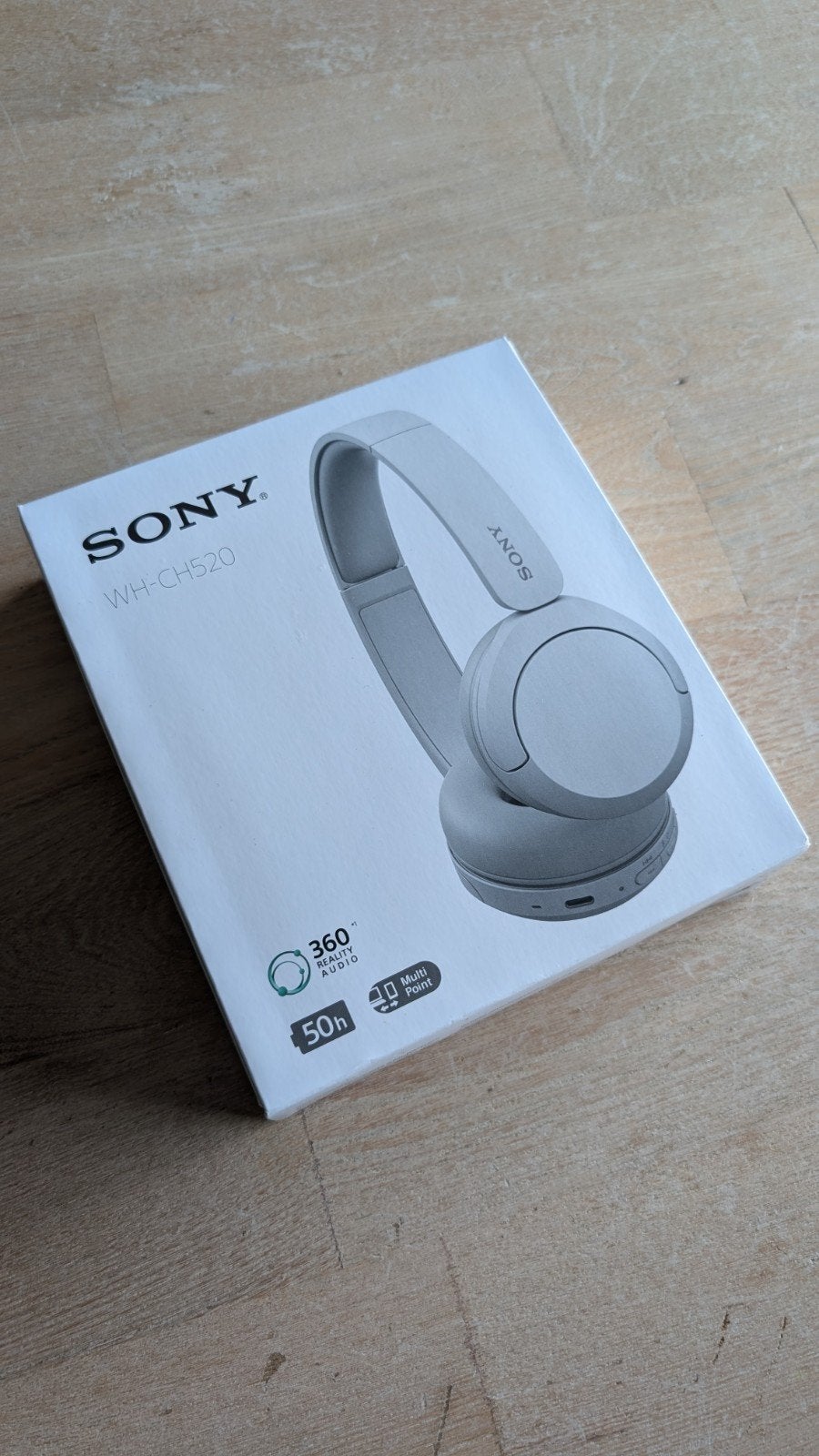 Sony WH-CH520 nieuw in gesloten verpakking, TV, Hi-fi & Vidéo, Enlèvement ou Envoi, Blanc, Sony, Sans fil