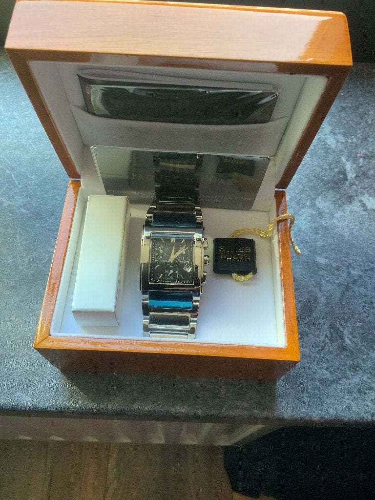 Jaques richal herenhorloge nieuw, Overige merken, Staal, Staal, Polshorloge