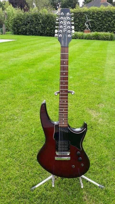 Gitaar HAMER USA Phantom 12 string met motherbucker, Muziek en Instrumenten, Ophalen, Nieuw, Solid body, Overige merken