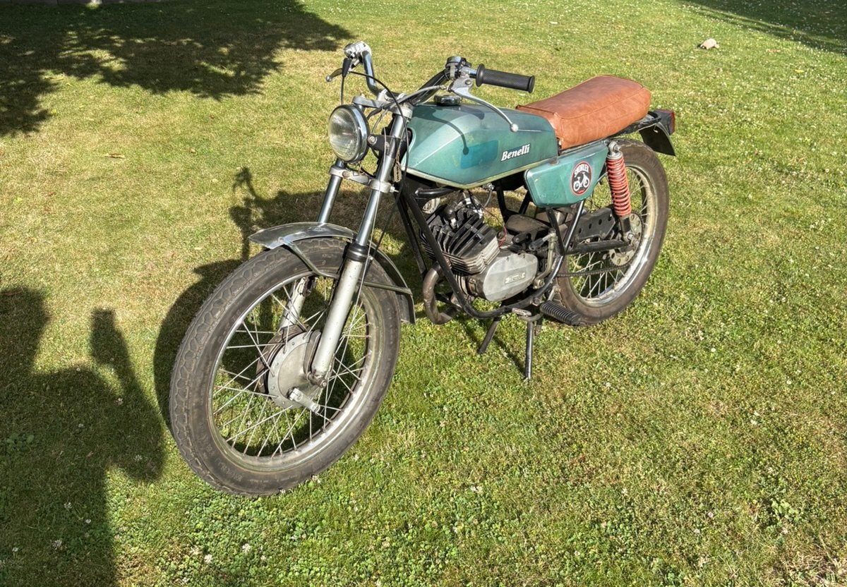 Benelli T50 ‘77, Fietsen en Brommers, Brommers | Oldtimers, Klasse B (45 km/u), 50 cc, 5 versnellingen, Ophalen